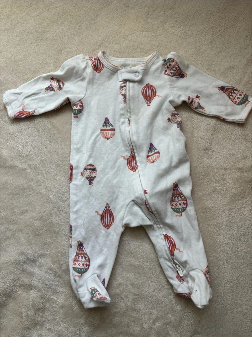 Carter's Baby Pajama Onesie Sleep and Play Lot Size 3M Set - 4pc plus hat EUC